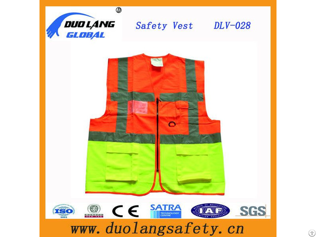 High Visible Reflective Safety Vest For Roadway