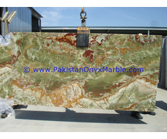 Dark Green Onyx Slabs