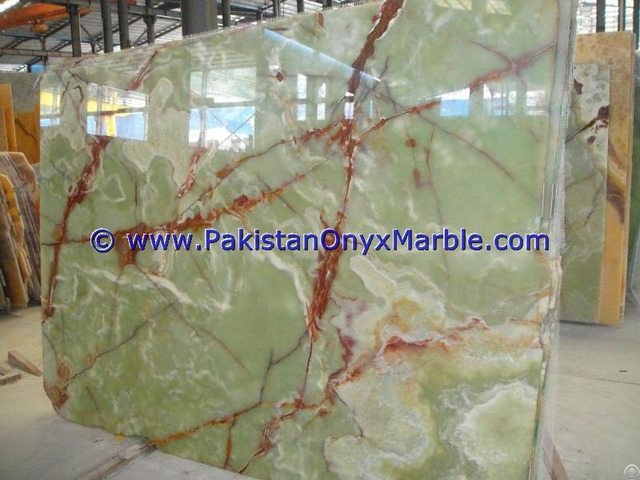 Pakistan Made Product Green Onyx Slabs