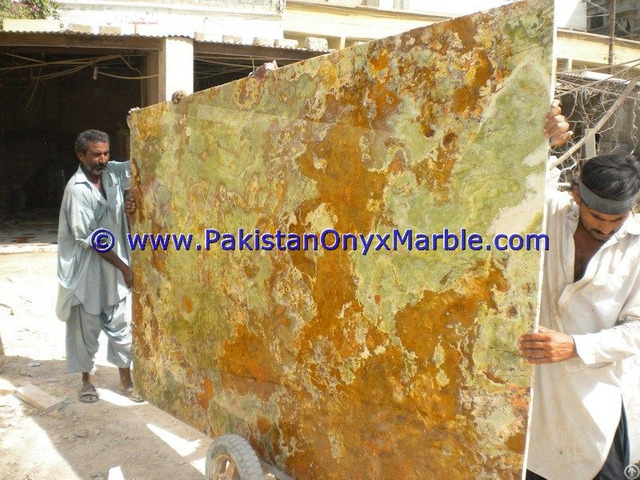 Factory Price Multi Green Onyx Slabs