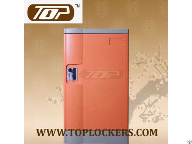 Triple Tier Storage Lockers Abs Plastic Orange Color