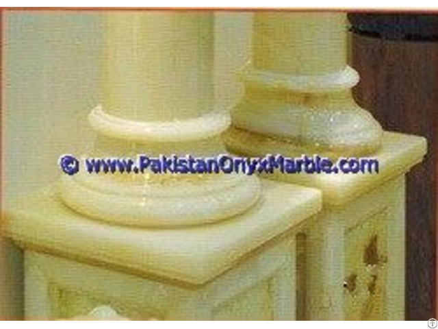 Onyx Columns Bases Designs Handcraved Pillars Carved Top