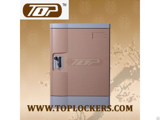 Four Tier Eco Friendly Plastic Lockers Coffee Color