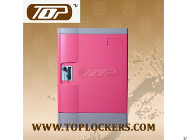 Four Tier School Lockers Abs Plastic Pink Color