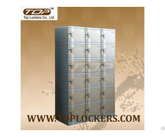 Six Tier Plastic Locker Coffee Color