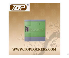 Six Tier Beach Lockers Abs Plastic Green Color