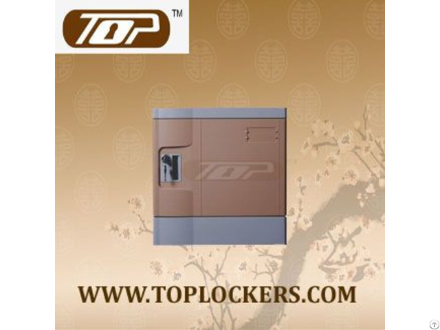 Six Tier Eco Friendly Plastic Lockers Coffee Color