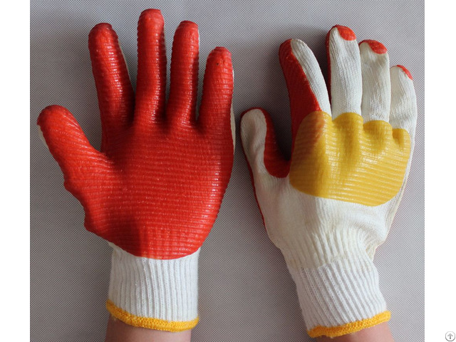 Rubber Safety Work Gloves