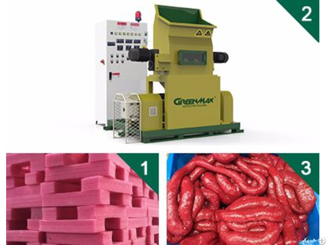Styrofoam Melting Machine Of Greenmax Mars
