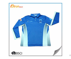 Custom Long Sleeve Mens Polo Shirts