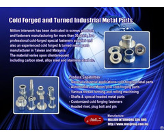 Specialty And Standard Industrial Fasteners Manufacturing