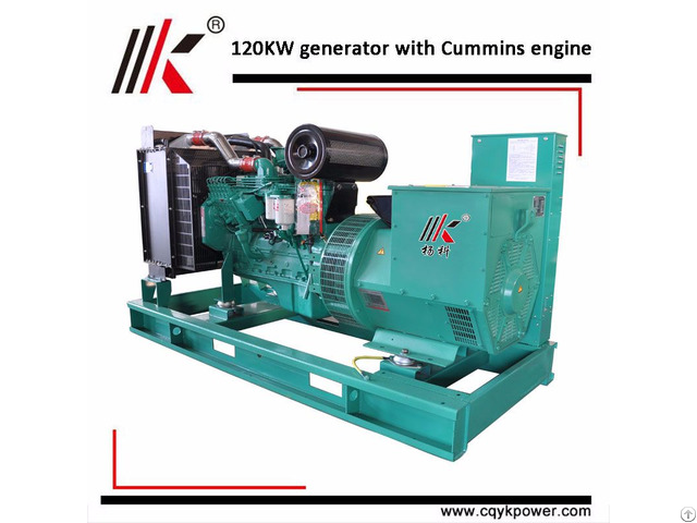 Ac Three Phase Diesel Generating 120kw Cummins Generator Set