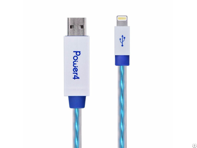 El Visible 8 Pin Lightning Usb Flowing Flat Cable Wpl016