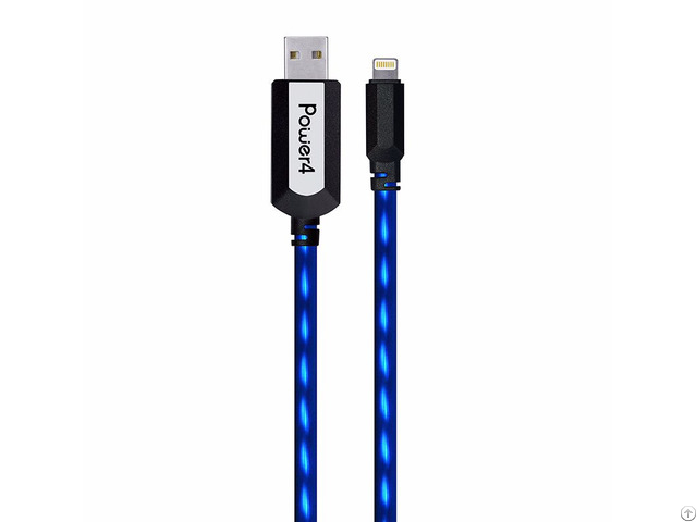 El Visible 8 Pin Lightning Usb Flowing Flat Cable Ldf002