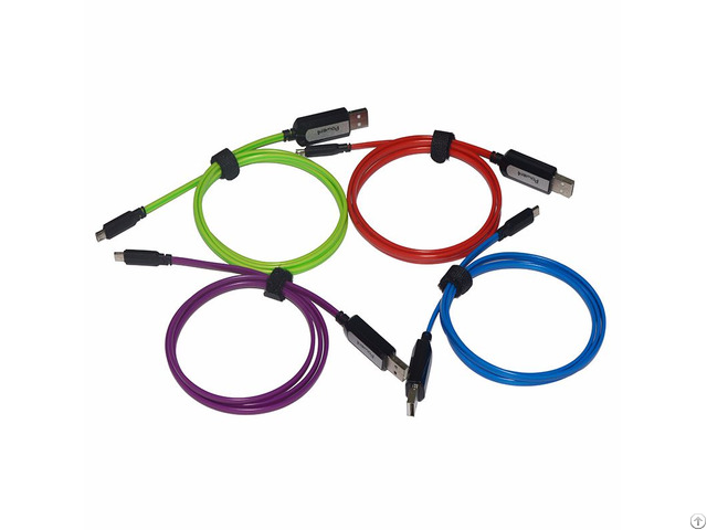 El Visible Micro Usb Flowing Flat Cable Ldf001