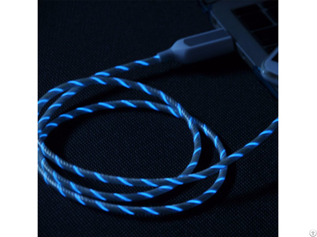 El Visible Light Micro Usb Flowing Round Cable Lr001