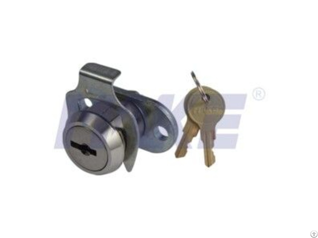 Zinc Alloy Flat Key Cam Lock Clip Instead Of Nut Nickel Plated