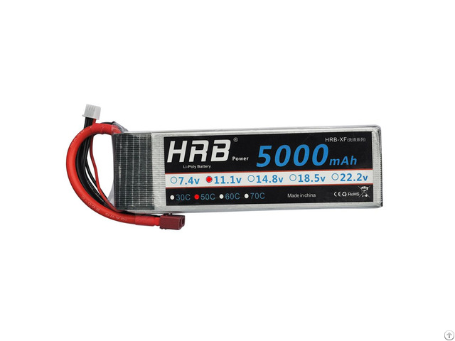 Hrb Akku Bateria 11 1v 5000mah 50c 100c Deans Lipo Battery For Rc Airplane Car
