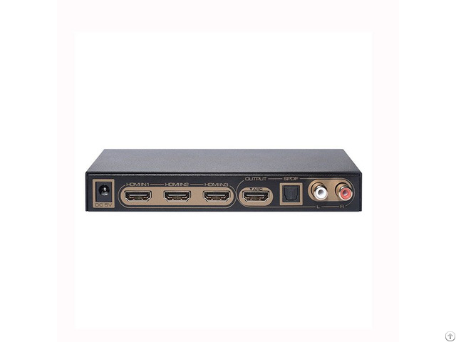 Three Ports Switch Arc Edid Setting Hdmi Audio Extractor