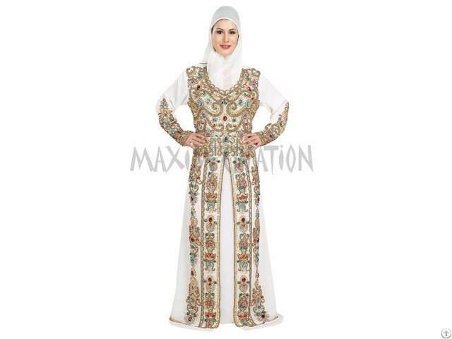 Stylist Royal Wedding Caftan Party Wear Dress For Women By Maxim Creation