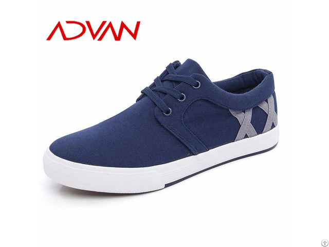 Breathable Man Canvas Lace Up Wholesale Spring New Type Blue Sneakers Men S Casual Shoes