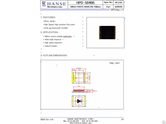 Smd Photo Diode Infrared