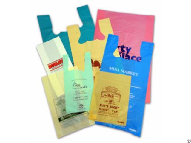 Wholesale Multi Color Custom Printed T Shirt Ldpe Hdpe Plastic Bag