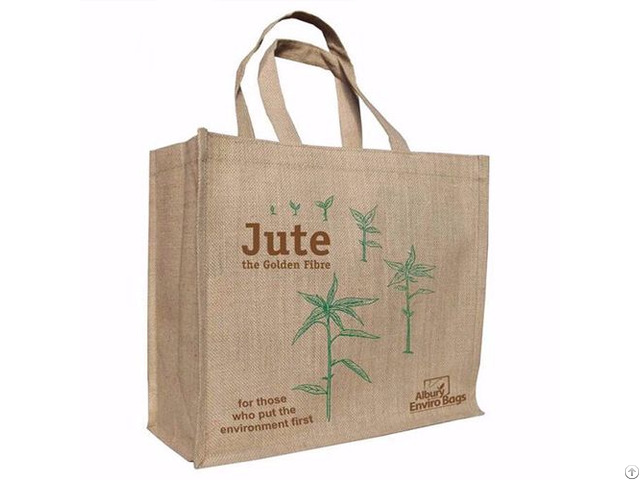 Burlap Jute Shopping Tote Bag