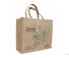 Burlap Jute Shopping Tote Bag