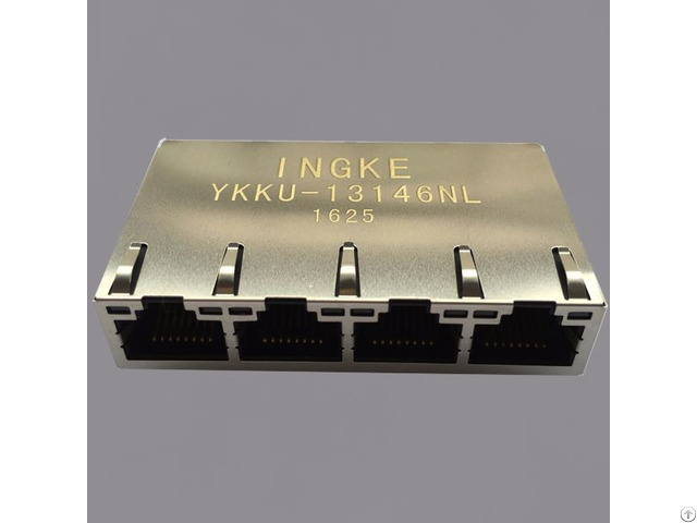 Ingke Ykku 13146nl 100 Percent Cross 0826 1x4t Gh F Rj45 Jacks With Integrated Magnetics