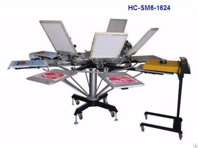 Manual 6 Color Screen Printer T Shirt Printing Machine