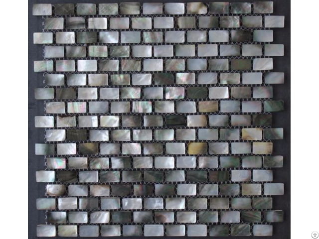 Black Lip Seashell Wall Mother Of Pearl Subway Tile Backsplash 3 5 Inch X 1 Inch Shell Mosaic Tiles