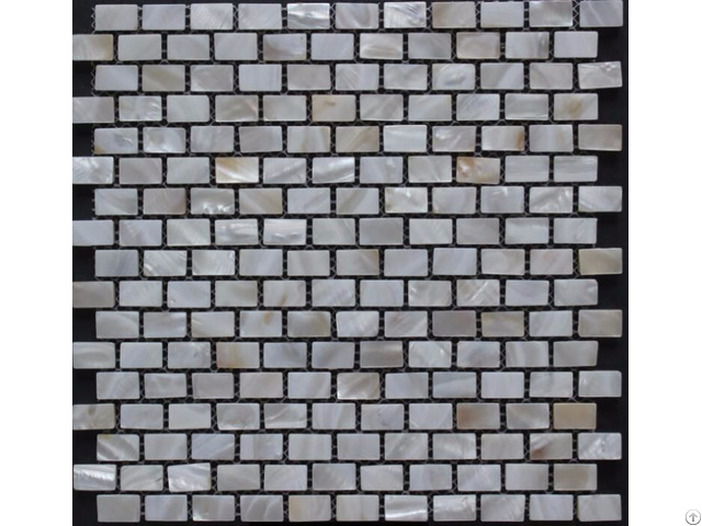 White Mother Of Pearl Subway Tile Backsplash 3 5 Inch X 1 Inch Rectangle Freshwater Shell Mosaic Til