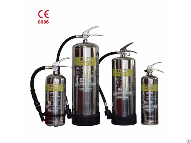 Fighting Equipment Stainless Steel Foam Wheeled Fire Extinguisher