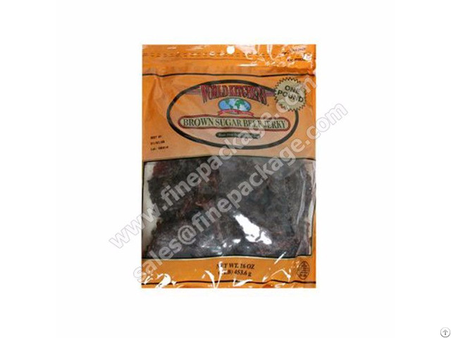 Vacuum Printed Beef Jerky And Biltong Tear Notch