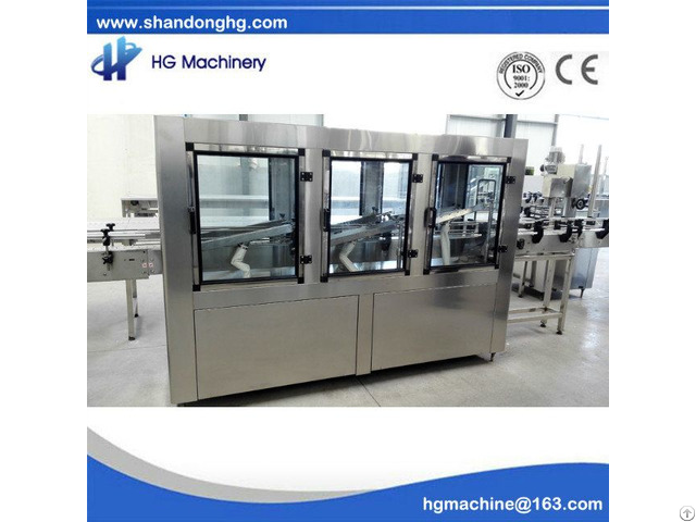 Automatic 10000bph Bottle Drying Machine Used For Glass Bottles