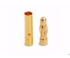 High Current Gold Plated Bullet Connector Amass 3 0mm Banana Plug