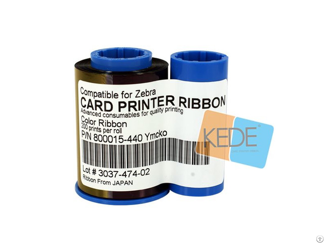 For Zebra 800015 440 Ymcko Color Ribbon 200 Prints