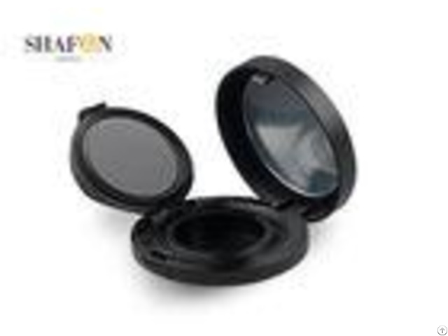 Black Women Empty Air Cushion Compact Case For Personal Makeup Simple Design