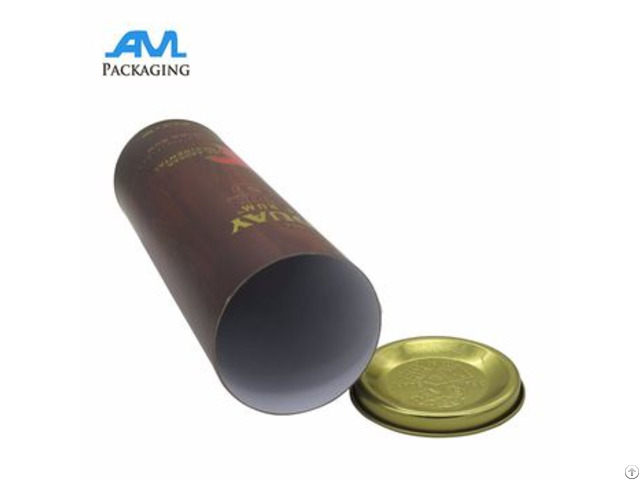 High End Customized Round Wine Tube Box