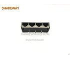 Multiple Ports Metal Shielded Rj45 Connectors J0n 0012nl Tht Mount