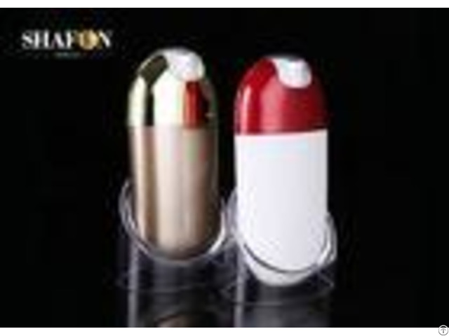 Ms Women 30ml Refillable Pump Bottles With Lid Gold Color 120mm Height