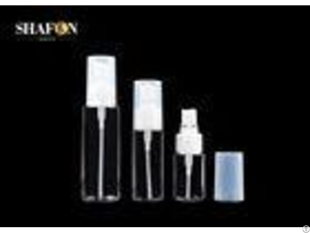 Refillable Perfume Petg Plastic Bottles With Ribbed Cap 50ml Outer Spring
