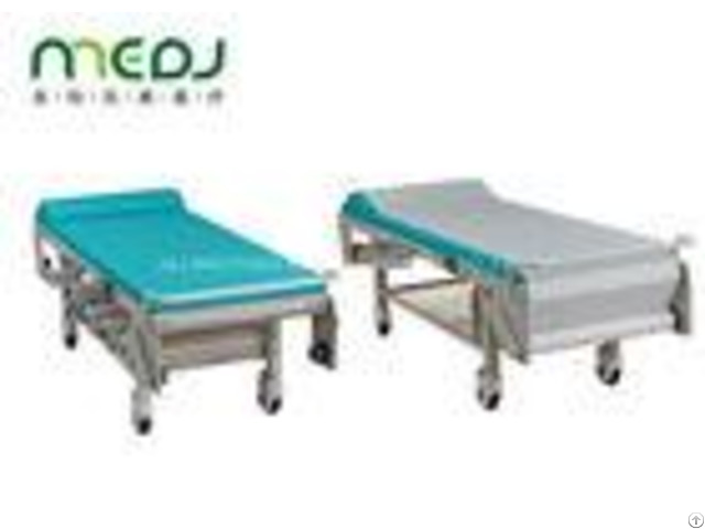 Surgical Ultrasound Medical Treatment Bed White Blue Color Powder Coating Surface