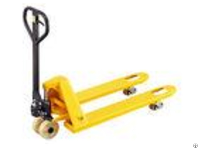 Customized Fork 2 Ton Hand Pallet Truck With Nylon Wheels Corrosion Resistant