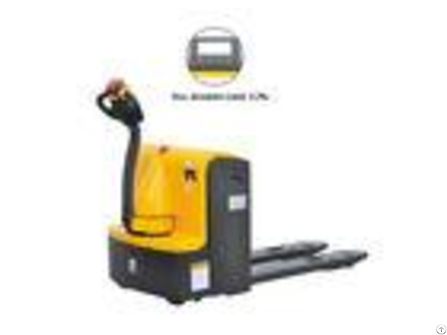 2000kg Capacity Motorised Pallet Truck Reliable Design With Electronic Scale