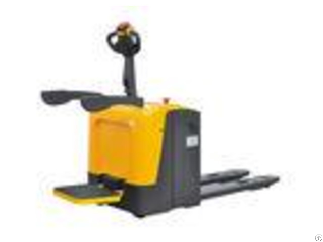 Simple 2 Ton Electric Pallet Truck Tiller Head Shockproof For Warehouse