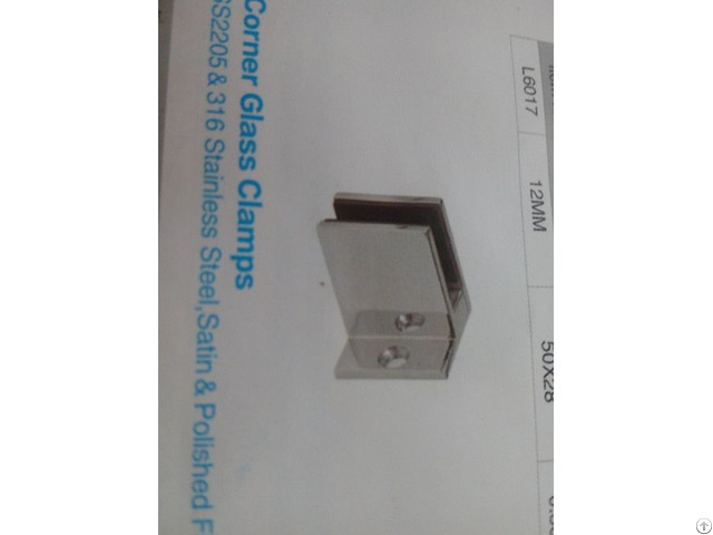 Stainless Steel Corner Glass Clamps