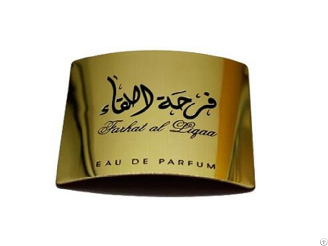 Golden Perfume Bottle Label