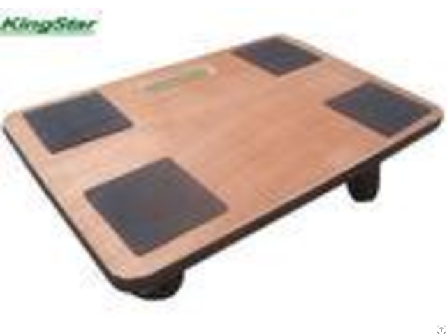 Wooden Heavy Duty Furniture Dolly With Anti Slip Square Area And Pvc Seal 300kg Capacity